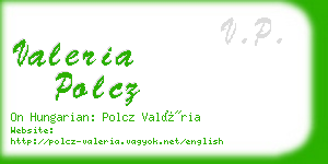 valeria polcz business card